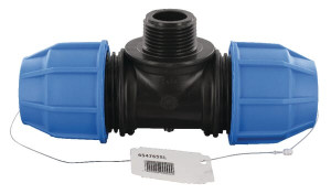 S16 T-KOPPELING 32X1" BU-DR.