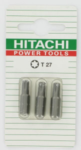 BITS TORX 1/4" T27-25MM (3X)