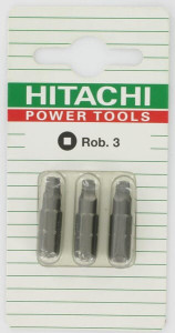 BITS 1/4" ROBERTSON 3-25 MM (3X) 3-25 MM