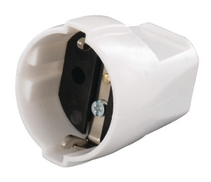 CONTRASTEKKER WIT M/RANDAARDE