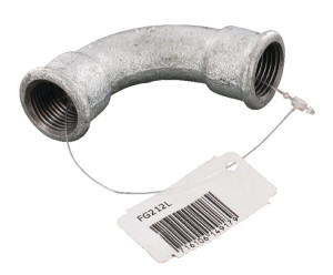 BOCHT 90° BI/BI VERZINKT 1/2"