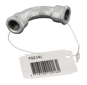 BOCHT 90° BI/BI VERZINKT 1/4"