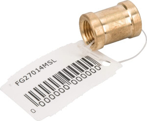 MESSING KOPPELING 2XBI 1/4"