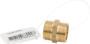 MESSING KOPPELING 2XBU 3/4"