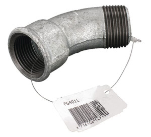 BOCHT 45° VERZ. BI/BU 1"