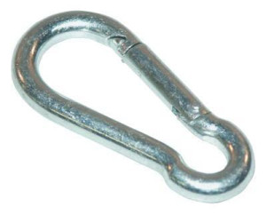 KARABIJNHAAK GEGALV. 60X6 MM