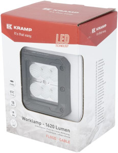 WERKLAMP LED, 18W, 1.620 LM, VIERKANT, 1
