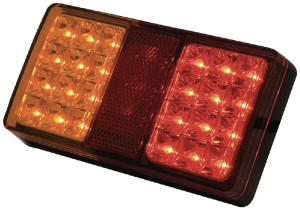 ACHTERLICHT LED, RECHTHOEKIG, 12/24V, RO