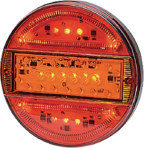 ACHTERLICHT MULTIFUNCTIONEEL LED, ROND,