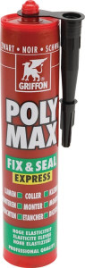 POLY MAX FIX & SEAL ZWART 425G