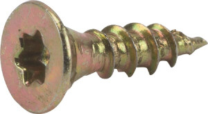 SPAANPLAATSCHROEF TX 4,5X30 GEEL VERZINK