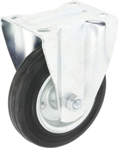 BOKWIEL RUBBER: Ø140 X 37,5MM, FLENSPLAA