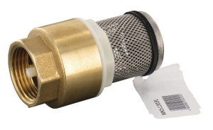 ZUIGKORF + VOETVENTIEL 1" RVS