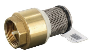 ZUIGKORF+VOETVENTIEL 1 1/4"RVS