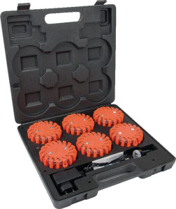 LED WAARSCHUWINGSFLITSER IN KOFFER