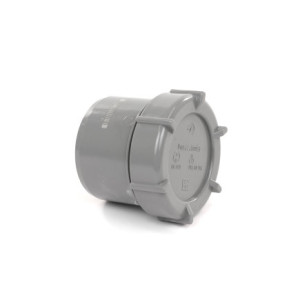 PIPELIFE PVC EINDSTUK, 1X UITW LIJM, GRI