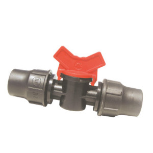 PALAPLAST KOPPELING MET AFSLUITER, 2X KL