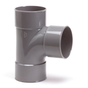 PVC T-STUK 88°, 3X INW LIJM, 32 MM