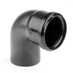 DYKA PP BOCHT, ZWART, 90°, MANCHET X SPI