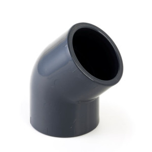 VDL PVC KNIE 45°, 2X INWENDIG LIJM, 16 B