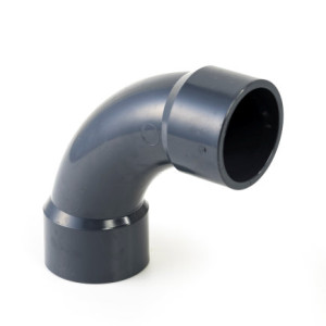 VDL PVC BOCHT 90°, 2X INWENDIG LIJM, 16