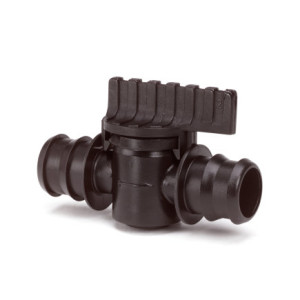 AFSLUITER, PP, 2X SLANGTULE, 16 MM