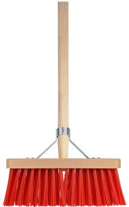 BEZEM ROOD 28CM INCL. STEEL