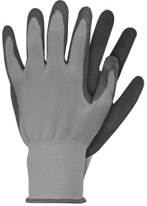 WERKHANDSCHOENEN LATEX GRIJS MT. XL