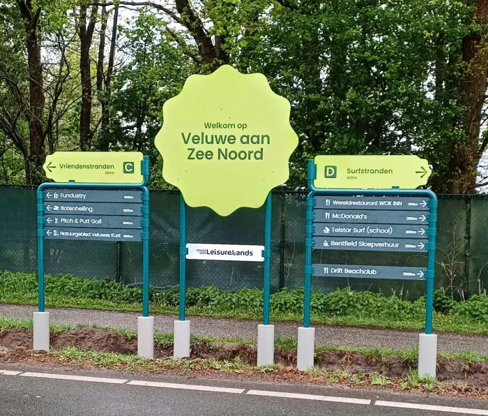 Bewegwijzeringborden Leisurelands