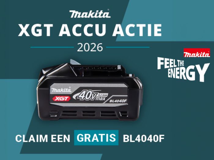 Gratis Makita XGT BL4040F accu