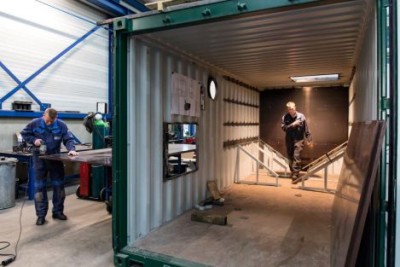 Mobiele biomassa-installatie
