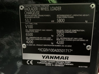 Yanmar V 100 Shovel Incl Hekamp 2 Mtr Bak