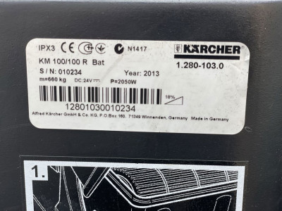 Karcher KM 100/100 Zitveegmachine