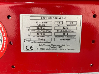 Welger AP 730 Pers