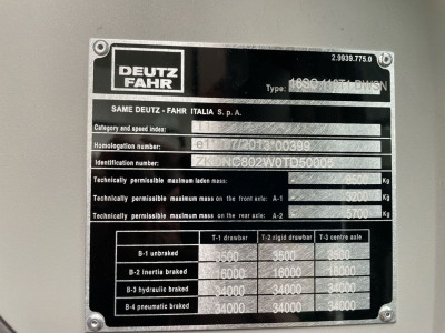 Deutz Fahr 6115 C TTV Tractor